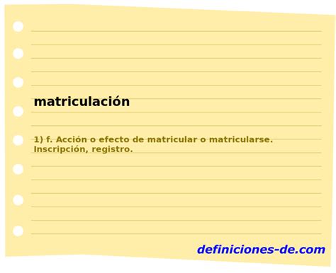 matriculacion lv significado.